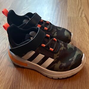 Adidas Kids' Black and Camouflage Sneakers 8C